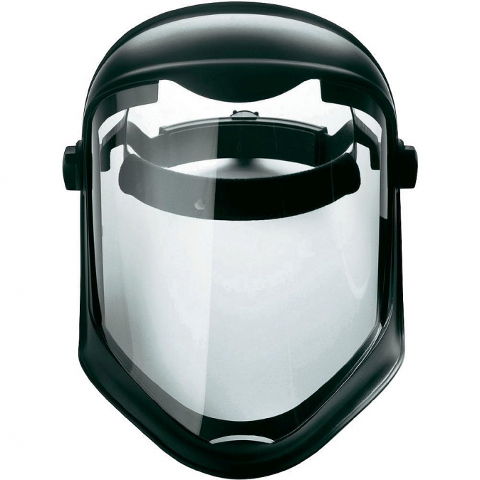 Ochranný obličejový štít Honeywell Bionic včetně hlavového držáku nastavitelného ráčnou acetátový čirý