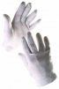 Rukavice CERVA IBIS nylonové šité úplet fourchette bílé