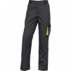 Montérkové kalhoty DELTA PLUS D-MACH do pasu PES/bavlna zesílená kolena šikmé kapsy šedo/žluté