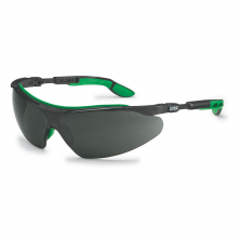 Brýle UVEX i-vo Infradur Plus UV 400+IR černo/zelené nastavitelné straničky nemlživé nepoškrábatelné stupeň 5 šedé