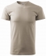 Tričko Malfini Basic 160 bavlněné krátký rukáv bezešvý střih trupu kulatý průkrčník silikonová úprava ledově šedé