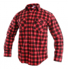 Košile CXS TOM flanelová bavlněná kostkovaná dlouhý rukáv červená