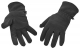 Rukavice PW FLEECE zesílené v dlani polyesterem pružně stažené na zápěstí spona na sepnutí do páru černé