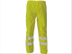 Kalhoty CERVA GORDON do pasu polyester potažený PU nepromokavé 2 reflexní pruhy HV žluté