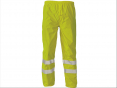 Kalhoty CERVA GORDON do pasu polyester potažený PU nepromokavé 2 reflexní pruhy HV žluté