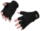 Rukavice PW KnitGlove Free akrylový úplet teplá podšívka Insulatex úpletová manžeta volné konečky prstů černé