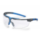 Brýle UVEX i-3 Supravision Sapphire straničky antracit/modré oboustranně odolné proti poškrábání čiré
