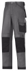 Profesionální pracovní kalhoty SNICKERS Canvas+ do pasu komfortní zesílení Cordurou šedo/černé