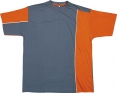 Triko Mach 2 krátký rukáv oranžovo/šedé velikost L