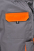 Montérkové kalhoty TEXO Contrast lacl BA-PES šedo-oranžové - detail klopové kapsy a kapsy na metr TX12GRR - Stránka se otevře v novém okně