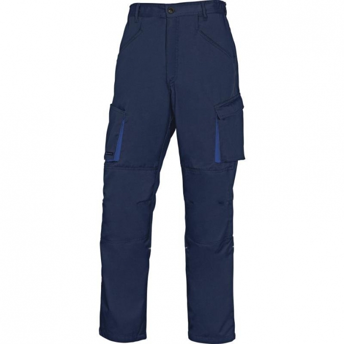 Montérkové kalhoty MACH 2 do pasu tmavě modrá/světle modrá velikost XXL