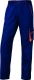 Montérkové kalhoty DELTA PLUS MACH 6 PANOSTYLE do pasu PES/bavlna rovný střih poutka na opasek modro/červené