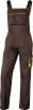 Montérkové kalhoty DELTA PLUS MACH 6 PANOSTYLE s laclem PES/bavlna rovný střih pruženka v pase a na šlích hnědo/zelené