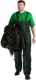 Kalhoty TITAN s laclem zateplené pružné šle zelené velikost XL