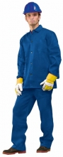 Montérkový komplet JARDA blůza a kalhoty do pasu středně modrý velikost 52