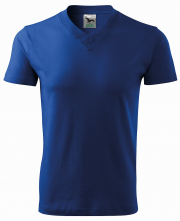 Tričko Malfini V-neck 160 bavlna 100 % průkrčník do "V" krátký rukáv královská modrá