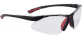 Brýle PW Bold PRO dvouzorníkové měkký nosní můstek sportovní černo/červený rámeček čiré