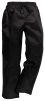 Kalhoty PW Komfort CHEFS PES/BA volný rovný střih elastický pas stahovací šňůrka v pase černé