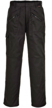 Kalhoty Action do pasu zateplené zesílené černé velikost M