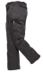 Kalhoty COMBAT pánské do pasu s kapsami prodloužené nohavice černé velikost 42