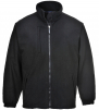 Bunda PW BUILDTEX™ se stojáčkem laminovaný fleece kapsy u pasu náprsní kapsa zapínání na zip černá