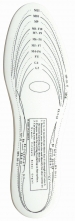 Vložka do obuvi pěnová EVA ergonomicky tvarovaná bílá upravitelná velikost