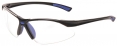 Brýle PW Bold PRO dvouzorníkové měkký nosní můstek sportovní černo/modrý rámeček čiré