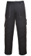 Montérkové kalhoty PW TEXO Contrast do pasu BA/PES mnoho kapes černo/šedé