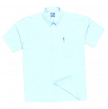 Košile OXFORD s kapsou na prsou krátký rukáv bílá velikost 44