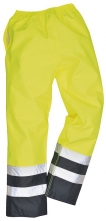 Kalhoty Traffic Hi-Vis nepromokavé vysoce viditelná žluto/modrá velikost L