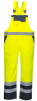 Kalhoty PW DUO Hi-Vis laclové nepromokavé reflexní pruhy žluto/tmavě modré