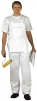 Montérkové kalhoty BOLTON PAINTERS s náprsenkou a šlemi bílé velikost XL