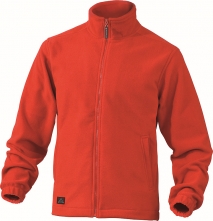 Mikina Delta Plus VERNON polar fleece zapínání na zip červená