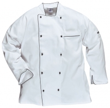 Rondon EXECUTIVE CHEFS kuchařský dvouřadý dlouhý rukáv bílý velikost XS