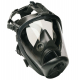 Celoobličejová maska SCOTT VISION 1000 přední připojení filtru černá silikonová lícnice