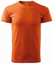 Tričko Basic 160 bavlněné kulatý průkrčník silikonová úprava oranžové
