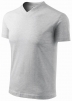 Tričko Malfini V-neck 160 bavlněné krátký rukáv průkrčník do "V" rukáv světle šedý melír