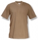 Tričko V-neck 160 bavlna průkrčník do "V" krátký rukáv khaki