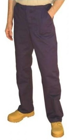 Montérkové kalhoty STANDARD do pasu na šňůrku tmavě modré velikost 48