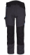 Kalhoty PW WX3 do pasu PES/BA 280g strečový materiál trojité šití přídavné kapsy šedo/černé
