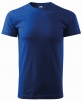 Tričko MALFINI Basic 160 bavlněné bezešvý střih trupu kulatý průkrčník silikonová úprava středně modré