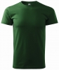 Tričko Malfini Basic 160 bavlněné krátký rukáv bezešvý střih trupu kulatý průkrčník silikonová úprava tmavě zelené