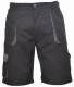 Krátké pracovní kalhoty TEXO Contrast černo/šedé velikost XL