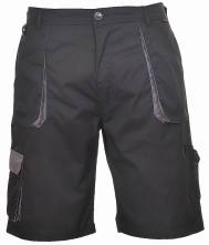Krátké pracovní kalhoty TEXO Contrast černo/šedé velikost XL